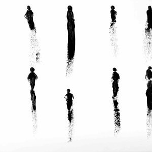 Oeuvre d'art noir et blanc par Houda Sevilla