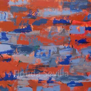 Tableau Lagune au crépuscule artiste Houda Sevilla