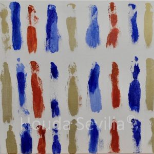 tableau abstrait Le Madison artiste Houda Sevilla