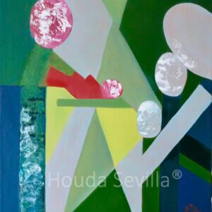 Peinture abstraite Paternité artiste Houda Sevilla