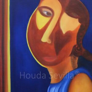 peinture huile Conscience, le blues