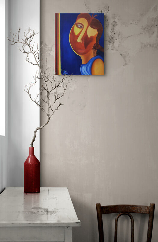 Peinture Conscience, le blues artiste Houda Sevilla