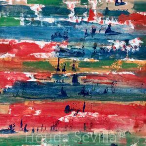 Tableau abstrait Impression Venise artiste Houda Sevilla