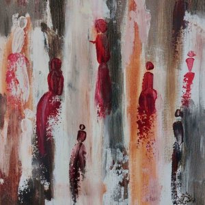 Peinture Les mariés par Houda Sevilla