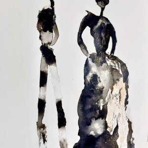 Tableau encre Invitation