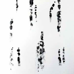 Tableau noir et blanc Ways par Houda Sevilla