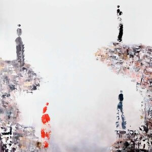 Tableau abstrait Envie par Houda Sevilla