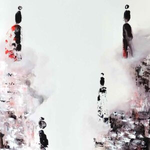 Tableau abstrait Songe par Houda Sevilla