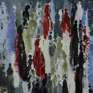 Tableau abstrait "Outlander" par Houda Sevilla