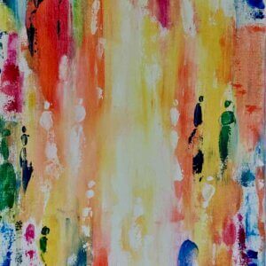 Peinture abstraite Immanence par Houda Sevilla